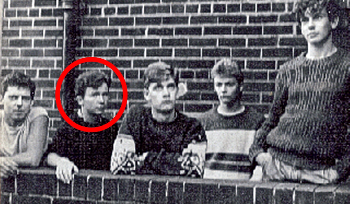 Astley as a young drummer