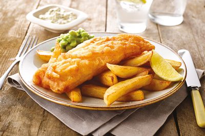 Stock photo of fish and chips