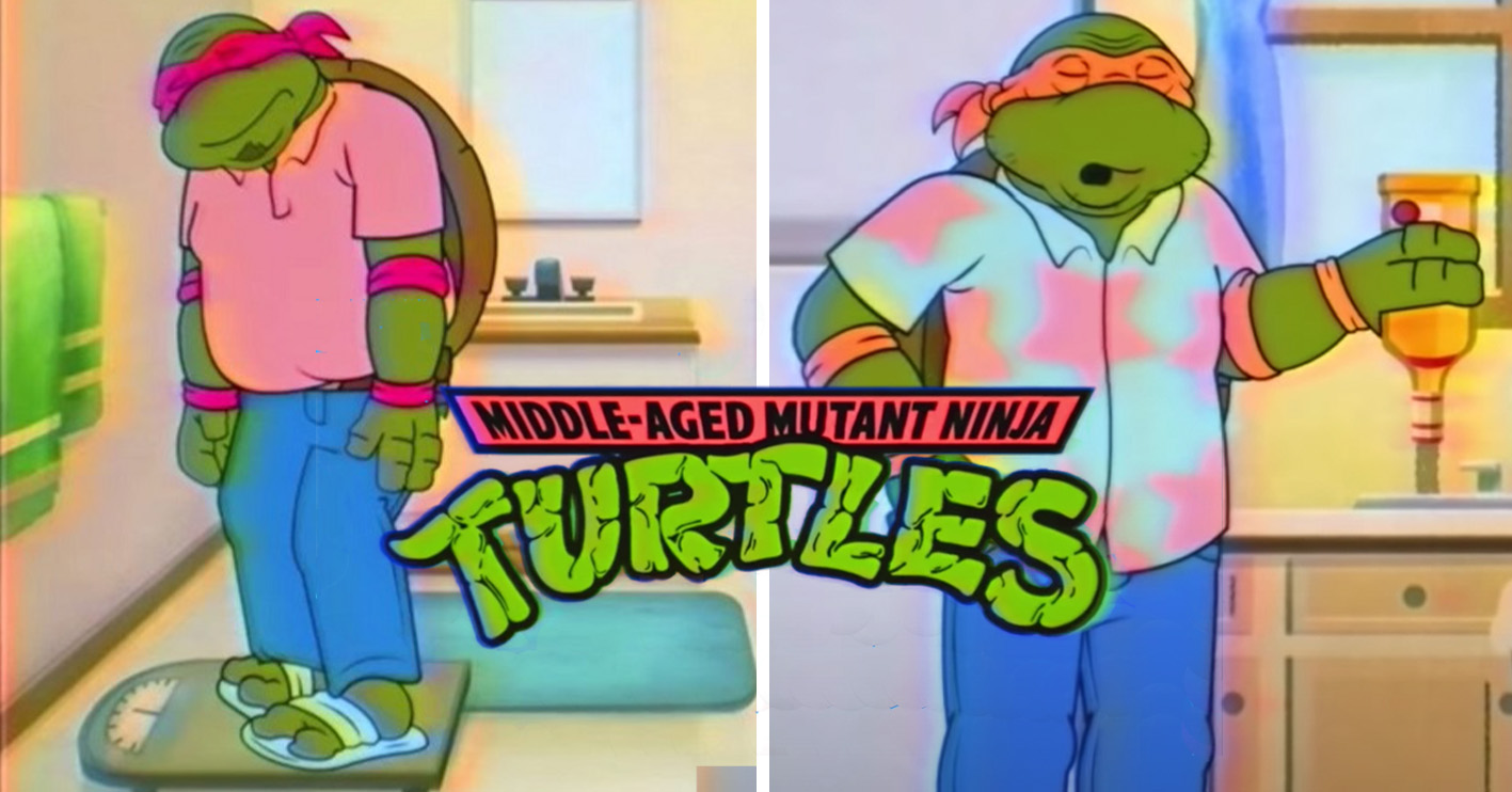 Middle Aged Mutant Turtles Cover 1 
